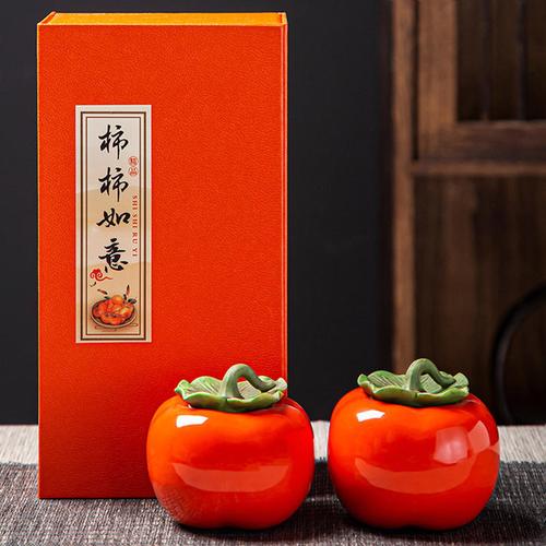 柿柿如意，茶香传情——陶瓷柿子茶叶罐点亮商务伴手礼新风尚